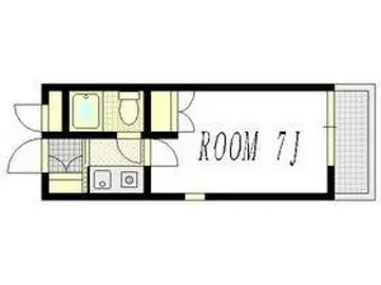 つかさビル(1K/1階)の間取り写真