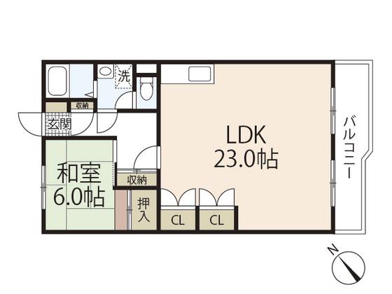 とぴあビル(1LDK/2階)の間取り写真