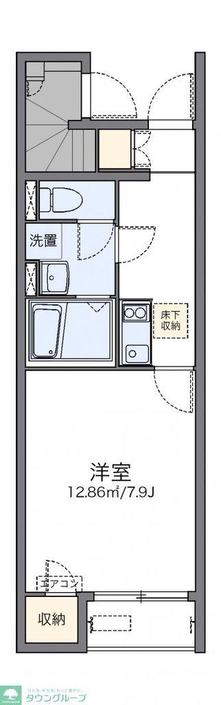 レオネクスト東館(1K/1階)の間取り写真