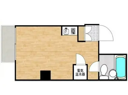 ライオンズマンション九段第二(ワンルーム/8階)の間取り写真