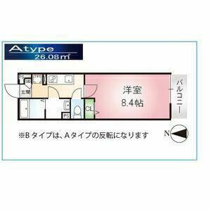 ゼオ志賀本通(1K/3階)の間取り写真