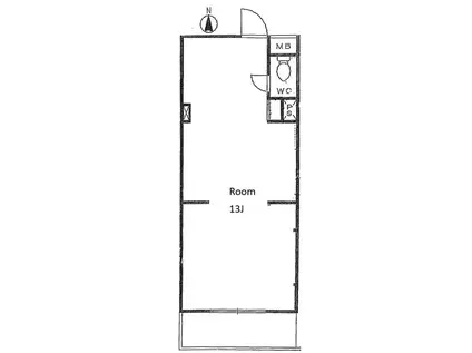 スターハイツ初台(ワンルーム/2階)の間取り写真