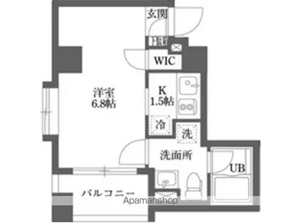 ムーブメンツ西早稲田(1K/3階)の間取り写真