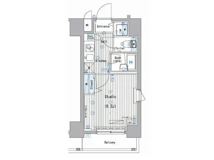ガーラ・ステージ大塚駅前(1K/9階)の間取り写真