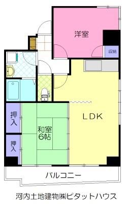 コーポサンライズ(2LDK/3階)の間取り写真