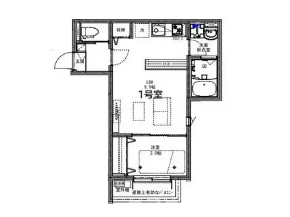 KEIAI RESIDENCE 豊四季(1LDK/2階)の間取り写真