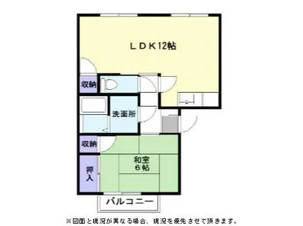 ビレッジグリーングラス(1LDK/1階)の間取り写真