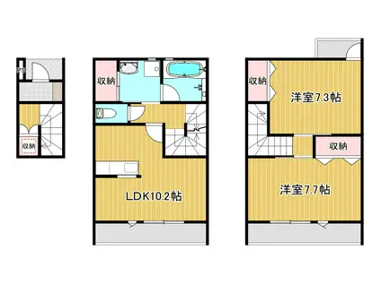 APT K III(2LDK/2階)の間取り写真