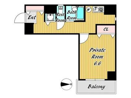 コモグランツ松屋町(1K/5階)の間取り写真