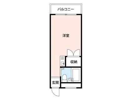 メゾン森岡(ワンルーム/3階)の間取り写真