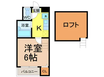 エランド大須(1K/1階)の間取り写真