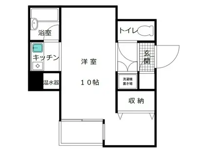 メゾンドセリーヌ寺町(1K/6階)の間取り写真