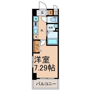 ESTACION KANAYAMA ウエスト・イースト(1K/9階)の間取り写真