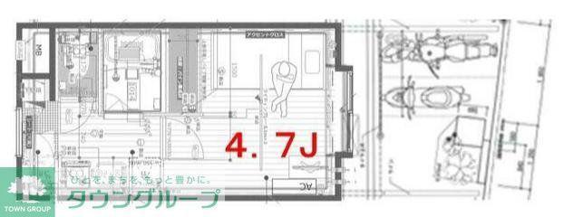 リフィオ二子玉川(ワンルーム/3階)の間取り写真