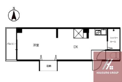 ハイツフルネス(1DK/2階)の間取り写真