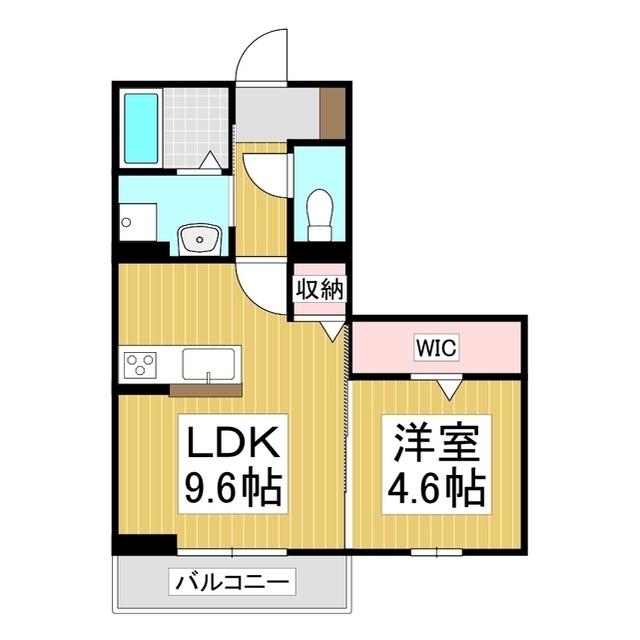 フェリシアパレス(1LDK/2階)の間取り写真