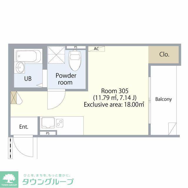 クレスト川崎小田(ワンルーム/3階)の間取り写真