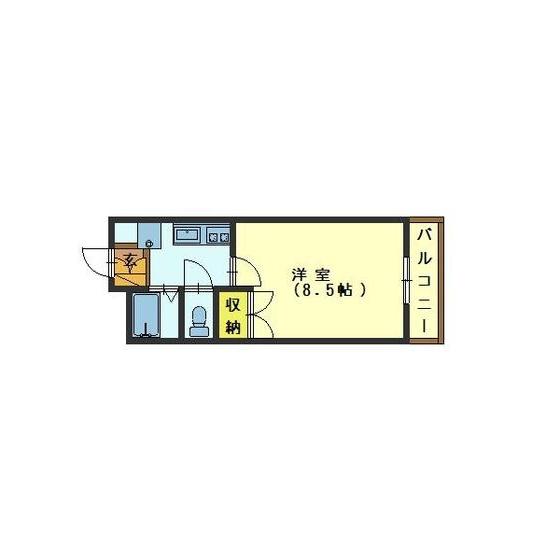 サントピア41(1K/2階)の間取り写真