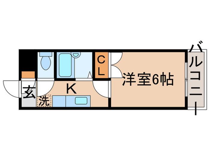 ニコーホームビル金町(1K/2階)の間取り写真