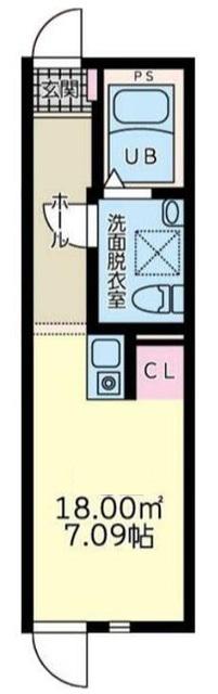 RDワン(ワンルーム/3階)の間取り写真