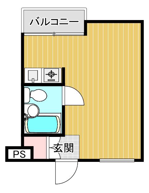 ダイド-メゾン塚口Ⅱ(ワンルーム/4階)の間取り写真