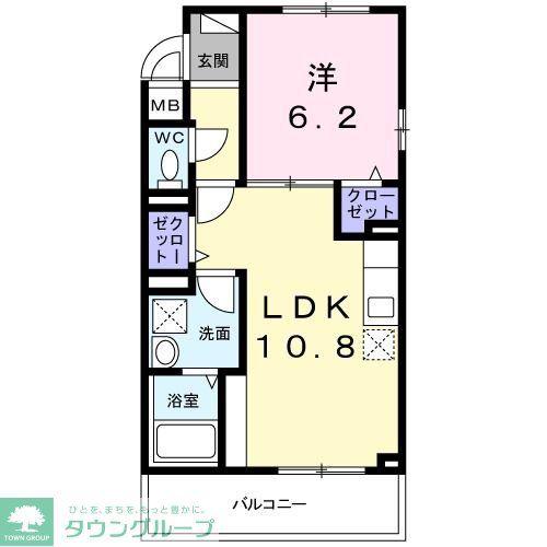 JR鶴見線 鶴見小野駅 徒歩5分 5階建 築3年(1LDK/3階)の間取り写真