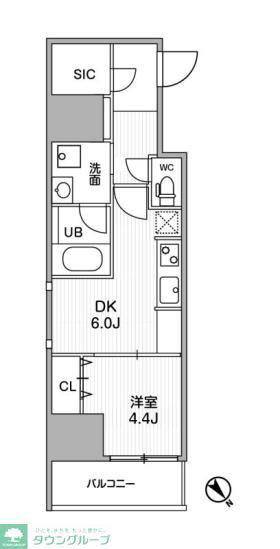 LIME RESIDENCE MACHIDA(1DK/3階)の間取り写真