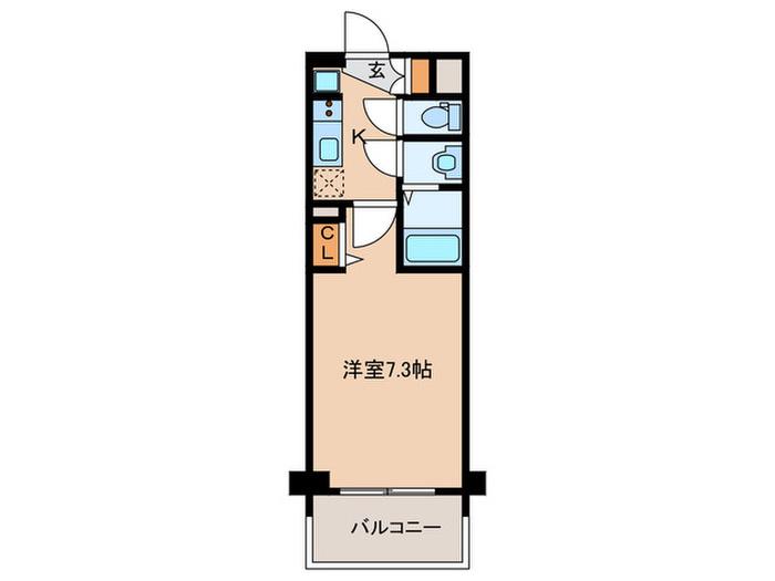PLACZ MINAMIMORIMACHI(1K/11階)の間取り写真