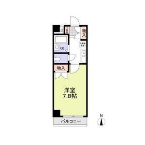 サンヒルズ藤ヶ丘(1K/4階)の間取り写真