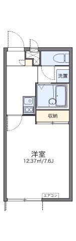 レオパレス朱鷺(1K/1階)の間取り写真
