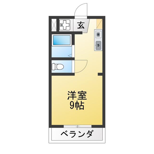 ハイツAZUMI(ワンルーム/3階)の間取り写真