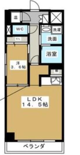 マリオン千種(1LDK/13階)の間取り写真