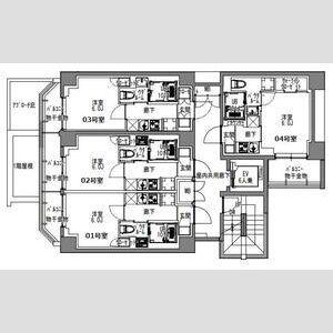 S-RESIDENCE川口LUCHIA(1K/10階)の間取り写真