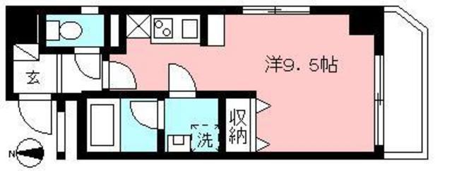 クレールソフィア(ワンルーム/5階)の間取り写真