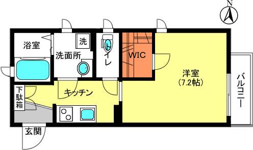 レーヴハウス要町(1K/2階)の間取り写真