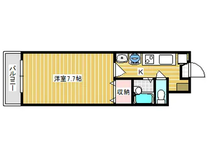 AVANIR(1K/3階)の間取り写真