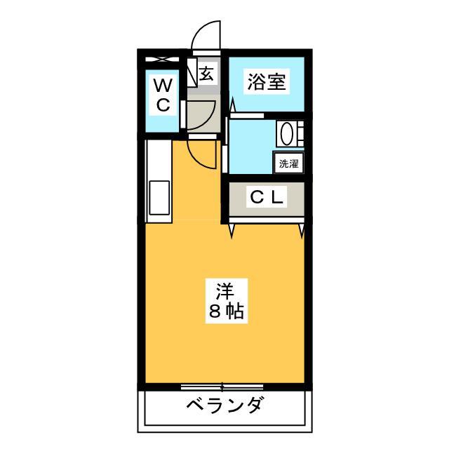 サンビレッジ白金(ワンルーム/4階)の間取り写真