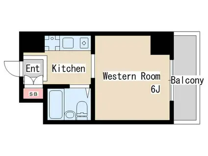 グリーンすま II(ワンルーム/3階)の間取り写真