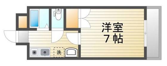 アーバンコート21(1K/3階)の間取り写真