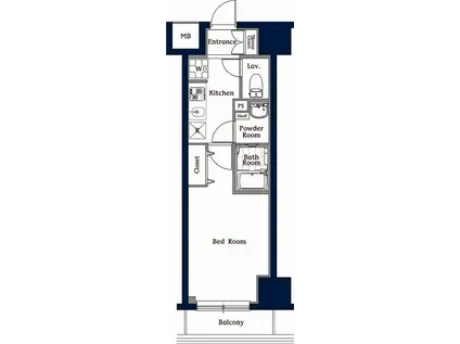 N-STAGE上野(1K/7階)の間取り写真