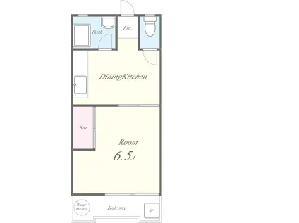 東武練馬サニーコーポ(1DK/1階)の間取り写真