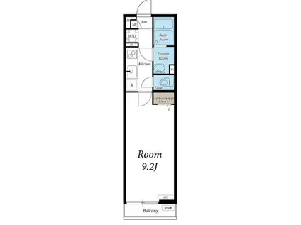 リブリ・CASAオダサガ(1K/3階)の間取り写真
