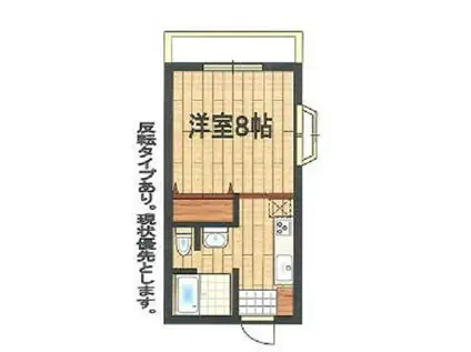 ニューハイツ(1K/2階)の間取り写真