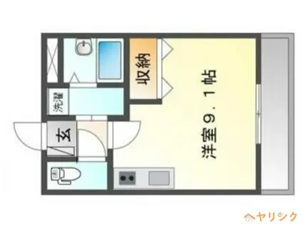 エメラルドノービレII(ワンルーム/3階)の間取り写真