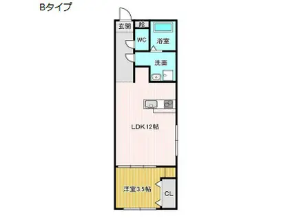 AMIL PREMIER SHINSAKAEII(1LDK/5階)の間取り写真