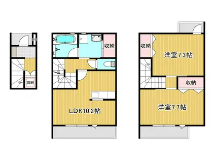 APT K III(2LDK/2階)の間取り写真