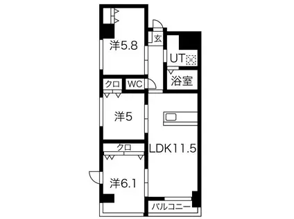 N-GRACE(3LDK/4階)の間取り写真