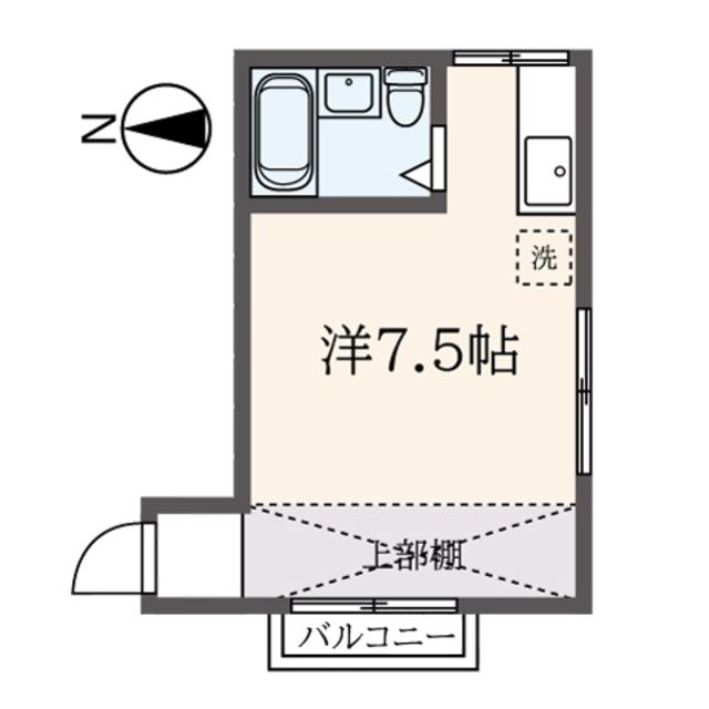 ニューライフ横浜(ワンルーム/2階)の間取り写真