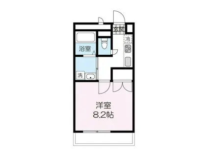 アンプルールフェールリズ(1K/3階)の間取り写真