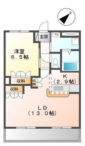 ア・ピアチェーレ(1LDK/3階)の間取り写真
